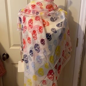 Alexander McQueen silk scarf NWT